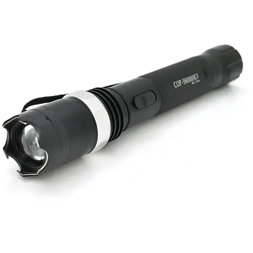 Фонарь-отпугиватель ручной BAILONG BL-1104, 1LED ХPE, фокусировка, 3 режима, Встроенный/3,7 В, 9800 мА, 150Вт, Black, IP44, СЗУ, BOX