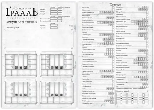 Настольная игра Kilogames Оскверненный Грааль. Падение Авалона (Tainted Grail: The Fall of Avalon) (укр.) (12023) - фото 15