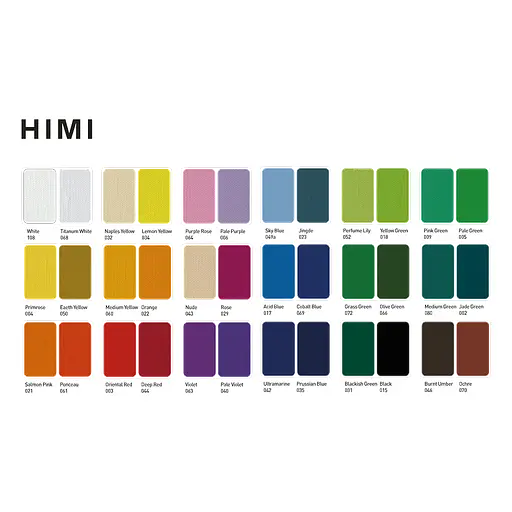 Набор гуашевых красок Twin Cup 36×12 мл фиолетовый пластиковый пенал HIMI - фото 4