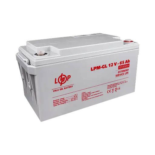 Аккумулятор гелевой LPM-GL 12V - 65 Ah - фото 4