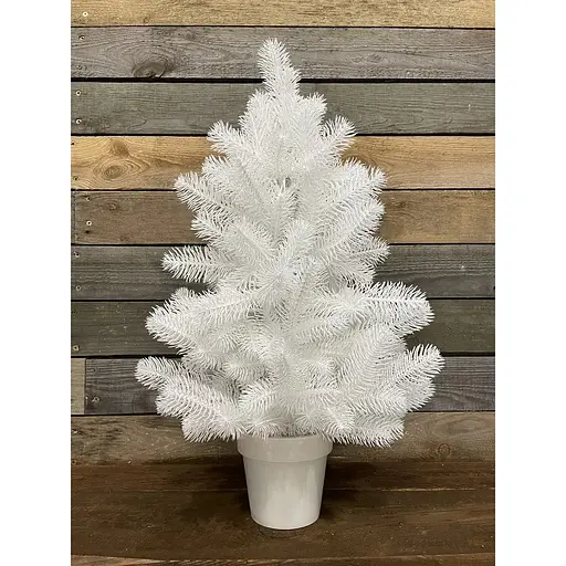 Ялинка Hvoya Premium лита у горщику 70 см біла