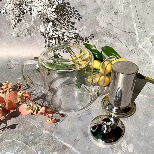 Заварочный чайник Edenberg EB-19037 термостойкий до 500° из жаропрочного стекла 1,2 л