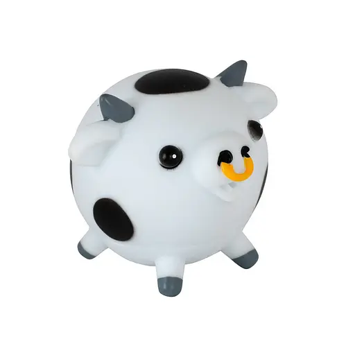 Детская игрушка для купания "Брызгающие зверюшки Коровка" 8750_корівка з чорними пл