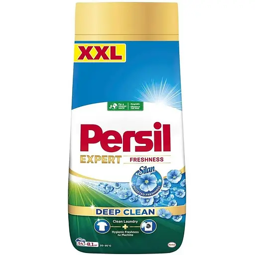 Уцінка. Пральний порошок Persil Deep Clean Свіжість від Silan 8.1 кг, 54 цикли прання  