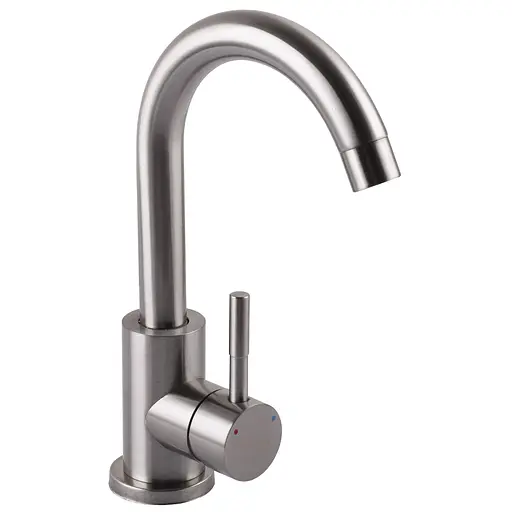 Змішувач для кухні EcoMix AISI-101S-WH Нержавіюча сталь - фото 2