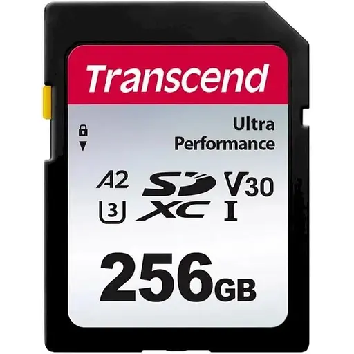 Transcend Карта пам'яті SD 256GB C10 UHS-I U3 A2 R160/W90MB/s 4K
