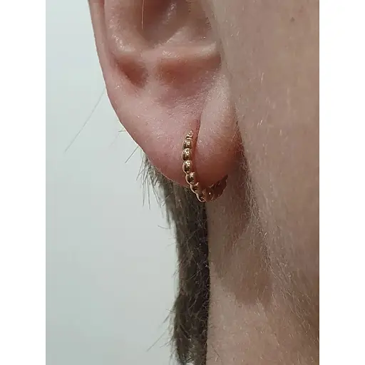 Золотая моно-серьга/серьга для хеликса. 110011Я - фото 5