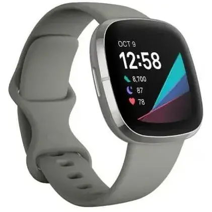 Смарт-годинник Fitbit Sense Silver Sage Grey (FB512SRSG)