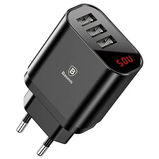 Зарядное устройство для Baseus Mirror Lake Display 3 юбки 3.4 A с экраном - фото 1