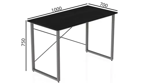 Компьютерный стол Дейв 75x100x70 серый ДСП Сосна Кембра 32мм FRD-102397 - фото 3