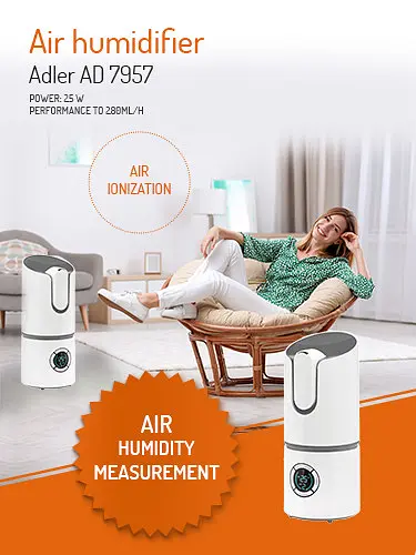 Зволожувач повітря Adler AD 7957 - фото 6