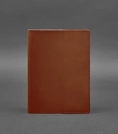 Шкіряна обкладинка для блокнота 6.0 (софт-бук) світло-коричнева - фото 1