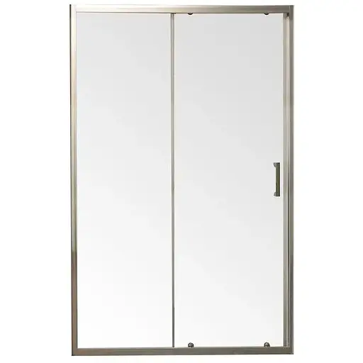 Дверь в нишу Mixxus Premium Diverse SD01-120x185-TR хром прозрачное стекло 5 мм MI6873, универсальная, прозрачная, хром - фото 1