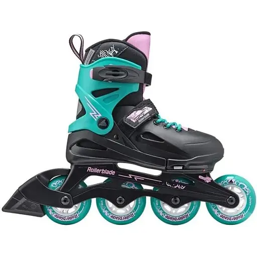 Ролики Rollerblade Fury 33-38 Black/Teal (1012-07373500-3C1-33-38) - фото 2