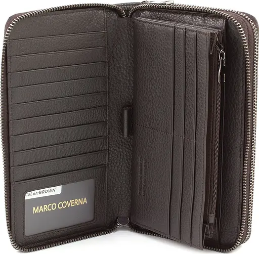 Стильный мужской клатч из кожи Marco Coverna 21х12х4 см sum0022305 - фото 2