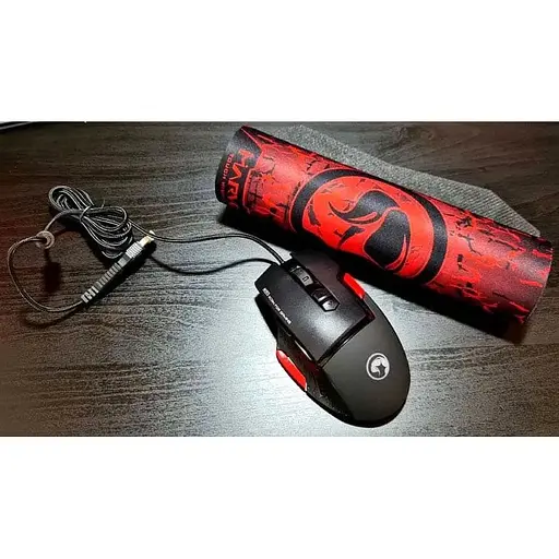 Мышь игровая Marvo M355 проводная оптическая с ковриком G1 для геймеров с разноцветной подсветкой - фото 6