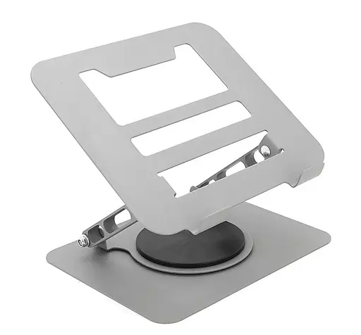Підставка для ноутбука планшета Voltronic LS-18 Silver складана, поворотна - фото 1