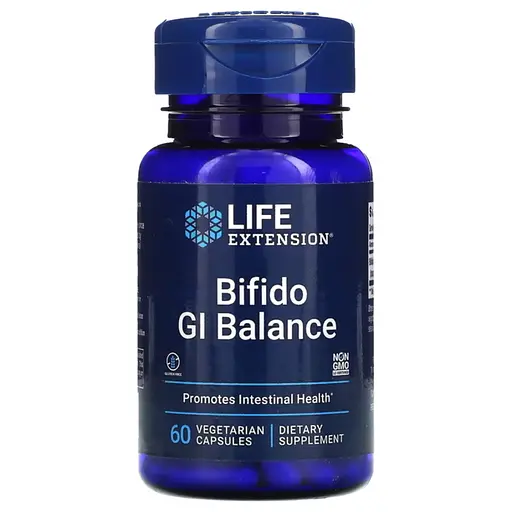 Пробіотики і пребіотики Life Extension Bifido GI Balance 60 вегакапсул - фото 1