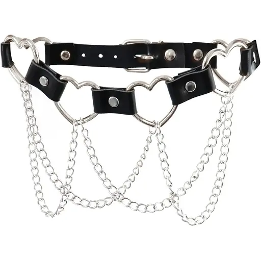 Чокер із серцями та ланцюжками Art of Sex - Freya