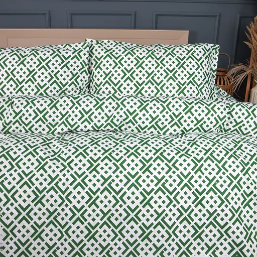 Пододеяльник MirSon бязь Abstract Green 110х140 см (2200013166238) - фото 2