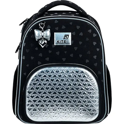 Рюкзак школьный каркасный Kite Education Black&Silver (K26-556M-2) - фото 1