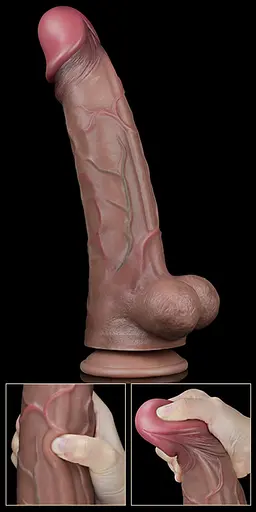 Фалоімітатор з присоскою LoveToy Nature Cock 29.5 см тілесний - фото 18