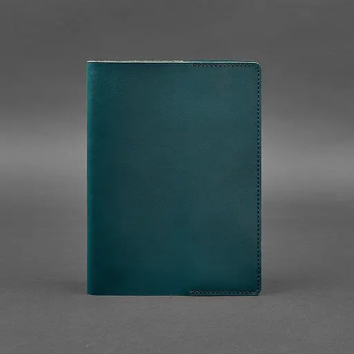 Шкіряна обкладинка для блокнота 6.0 (софт-бук) зелена - фото 6