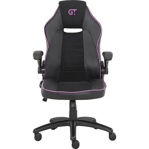 Геймерское кресло GT Racer черное с фиолетовым (X-2760 Black/Violet) - фото 1