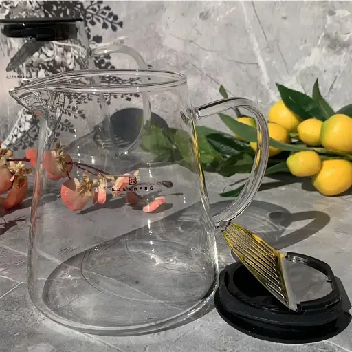 Скляний чайник заварник 950 мл Edenberg EB-19043 жароміцне боросилікатне скло - фото 3