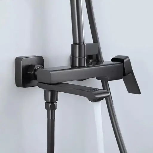 Душова система збройова сталь Frap F2484-9, Графітовий хром - фото 2