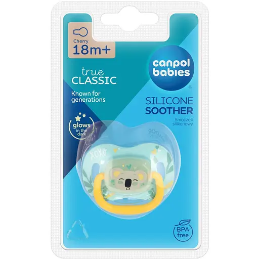 Пустышка Canpol babies Exotic Animals силиконовая круглая 18+ мес. коала (34/935_koala) - фото 3