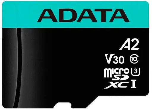 Карта пам'яті microSDXC (UHS-1 U3) A-DATA Premier Pro 128Gb Class 10 V30S A2 (R-100Mb/s W85Mb/s) (adapter SD) (AUSDX128GUI3V30SA2-RA1) - фото 1