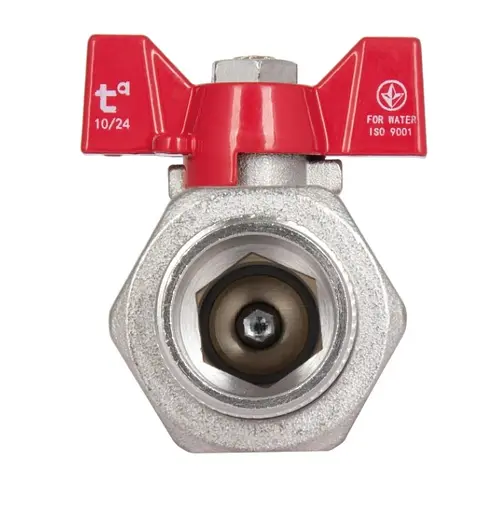 Кран шаровой Thermo Alliance "Американка" Standart 3/4" ВН прямой, PN40, бабочка SD220W20 - фото 4