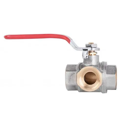 SD Plus Кран шаровый трехходовой 1/2"ВВВ SD310W15 - фото 1