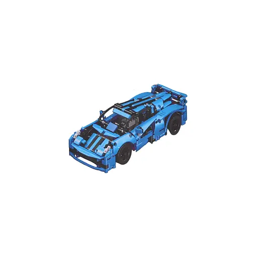 Конструктор дитячий "Набір блоків для транспортних засобів" 638 шт., синій на дистанційному керуванні - фото 2