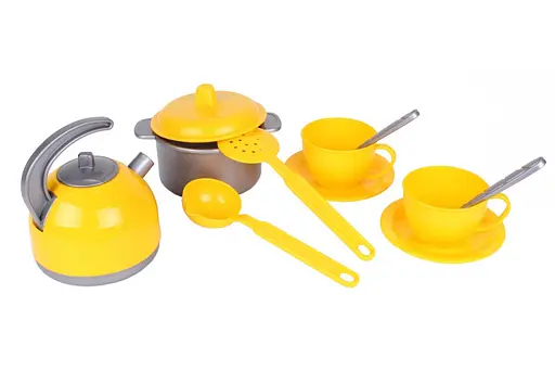 Детская игровая кухня 10 2155TXK с посудой - фото 3