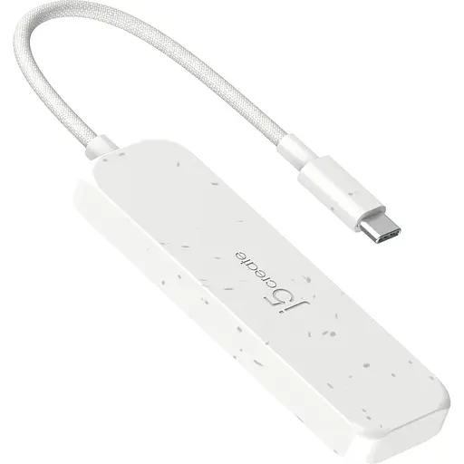 USB-хаб j5create JCH341EW-N USB-C на 4 USB-A, белый (JCH341EW-N) - фото 3