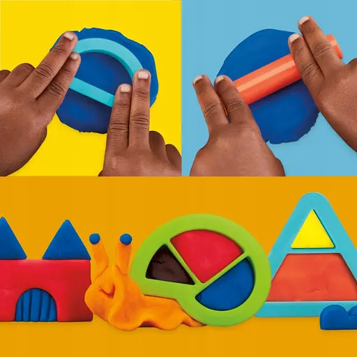 Набор для творчества Hasbro Play-Doh Set Build and Shape с массой для лепки (G0345_G0347) - фото 9