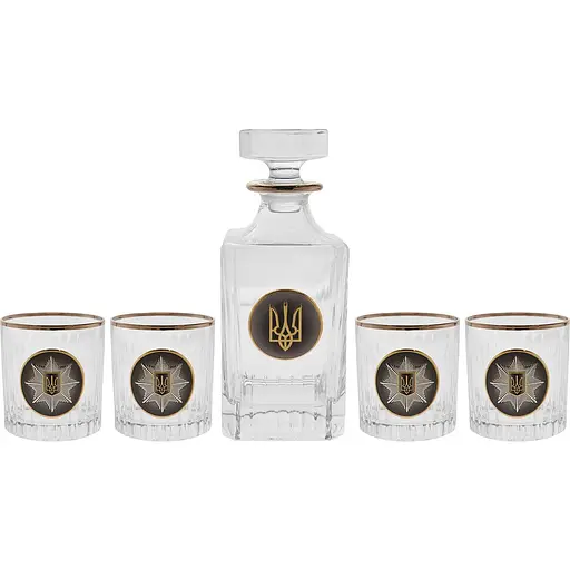 Подарочный набор Boss Crystal Нацполиция Украины графин