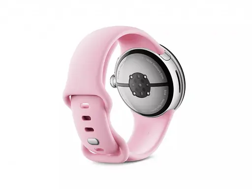 Смарт-часы Google Pixel Watch 3 41 mm LTE Polished Silver Aluminum Case/Rose Quartz Active Band - фото 2