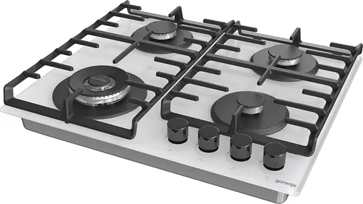 Варильна поверхня Gorenje газова на склі, 60см, чавун, білий - фото 3