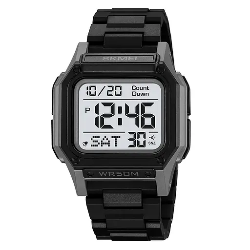 Наручний годинник чоловічий 2264BKGYWT Black-Grey-White Skmei acs0030087