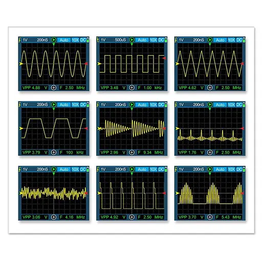 Осциллограф цифровой портативный с аккумулятором KKMOON DS0120M, 120 МГц 500 Мб / с, генератор сигнала (100735) - фото 5