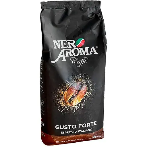 Кофе Nero Aroma Gusto Forte в зернах 1 кг - фото 1