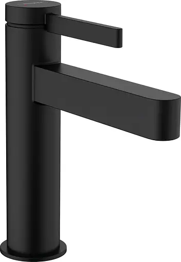 Змішувач Hansgrohe Finoris 110 для умивальника з д/к push -open Matt Black 76023670 Чорний матовий - фото 1