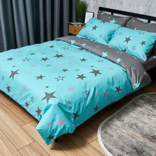 Пододеяльник Moon&Star Бязь Gold Люкс Starry Skies Двуспальный 175x210 см - фото 1