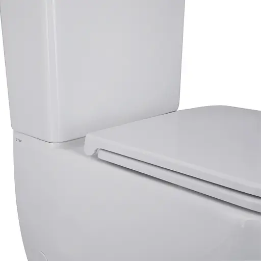 Унитаз-компакт Qtap Robin Ultra Quiet безободковый с сиденьем Soft-close QT13222128AUQ1W, Белый - фото 6