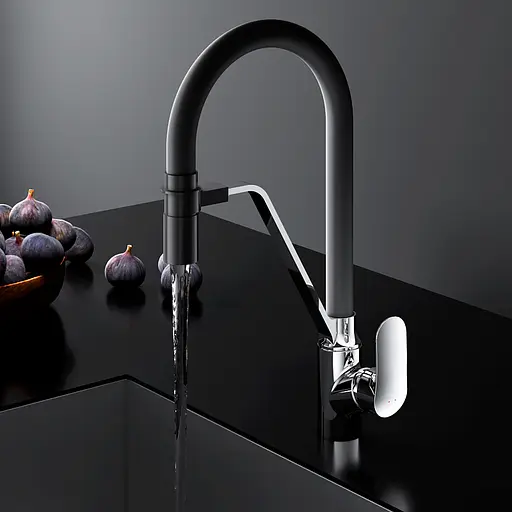 Смеситель для кухни на две воды Am.Pm Like black F8007802 Черный матовый - фото 3