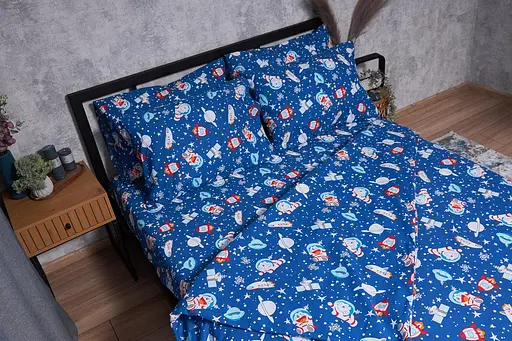 Комплект постільної білизни Moon&Star Бязь Gold Люкс Space Cats King Size 220x240 наволочки 4х50х70 - фото 4