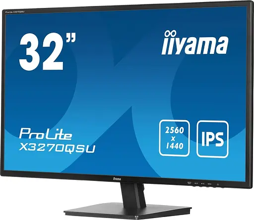 Монитор 31.5" Iiyama 31,5" X3270QSU-B1 QHD IPS 100Hz (X3270QSU-B1) - фото 2